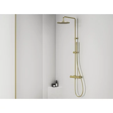 RAVAK Espirit termosztátos zuhanyoszlop szettel ES 091.60GLB, Gold Brushed