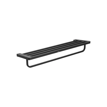 RAVAK 10° polcos törölközőtartó 63 cm TD 330.20BL, fekete