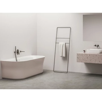RAVAK Ypsilon Wall 178x86, akrilkád, Alabaster Pink/fehér, szabadonálló, túlfolyó és lefolyó: fehér