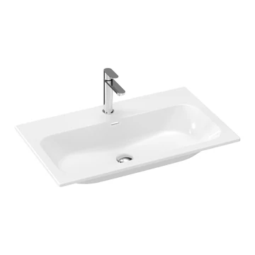 RAVAK Chrome Slim 80 kerámiamosdó, fehér, furattal