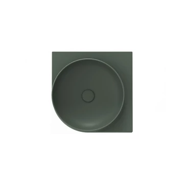 RAVAK Yard 45 C kerámiamosdó Grey Green, túlfolyó furat nélkül