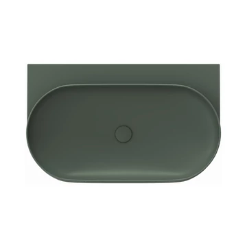 RAVAK Yard 80 kerámiamosdó Grey Green, túlfolyó furat nélkül