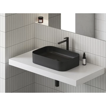 RAVAK Ceramic 55 SLIM R kerámia mosdó matt fekete