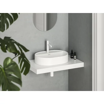 RAVAK Ceramic Slim Shelf O 55 kerámiamosdó matt fehér