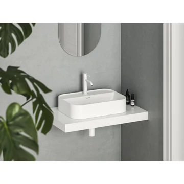 RAVAK Ceramic Slim Shelf R 55 kerámiamosdó matt fehér