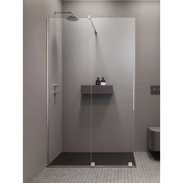 RADAWAY Furo Walk-in zuhanyfal 80 átlátszó jobbos