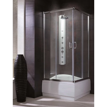 RADAWAY Premium Plus C1700 szögletes zuhanykabin 80x80 barna