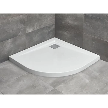 RADAWAY Argos A íves zuhanytálca 90x90 fehér, ajándék szifonnal