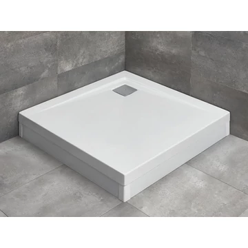 RADAWAY Argos C szögletes zuhanytálca lábbal 100x100 fehér, ajándék szifonnal