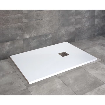 RADAWAY Kios F szögletes lapos zuhanytálca 140x80 szürke