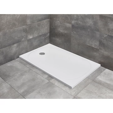 RADAWAY Zantos F szögletes lapos zuhanytálca 100x80 fehér, ajándék szifonnal