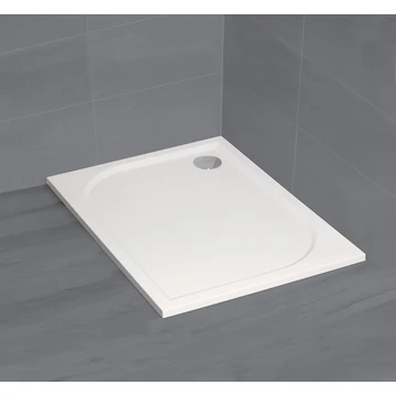 RADAWAY Paros D szögletes lapos zuhanytálca 120x80 fehér, ajándék szifonnal