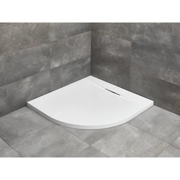 RADAWAY Giaros A íves zuhanytálca 90x90 fehér, ajándék szifonnal