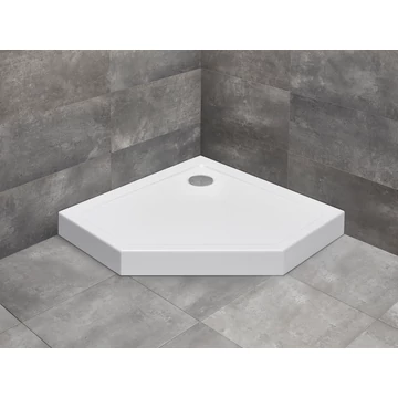 RADAWAY Doros PT szögletes zuhanytálca előlappal 100x100 fehér, ajándék szifonnal