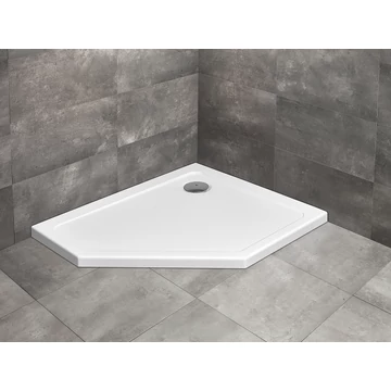 RADAWAY Doros PT E szögletes zuhanytálca 100x80 fehér (jobbos)