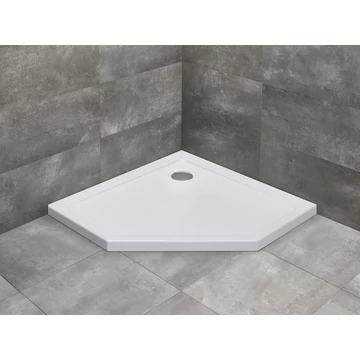 RADAWAY Doros PT szögletes zuhanytálca 80x80 fehér, ajándék szifonnal