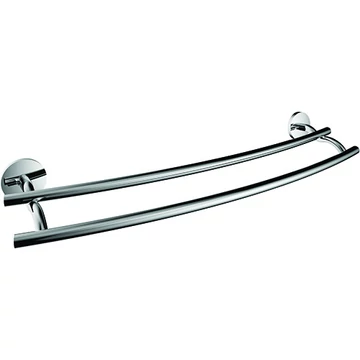 BEMETA ALFA Dupla Törölközőtartó, 600x60x155mm, króm