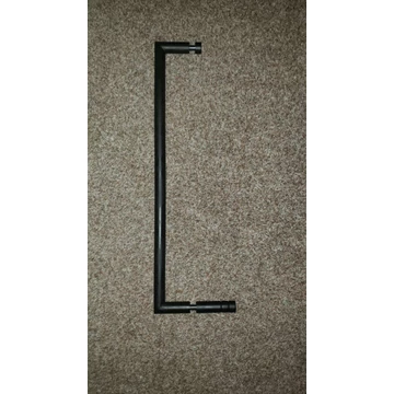 BEMETA DARK törölközőtartó üvegajtóra, 620x20x133mm, fekete