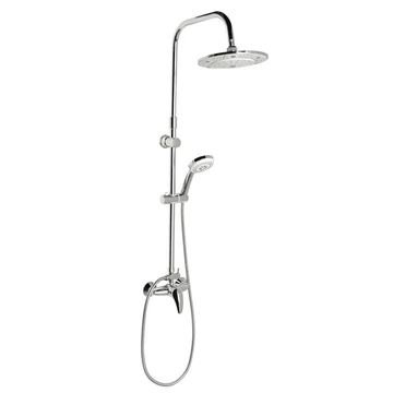 AQUALINE KASIOPEA teleszkópos zuhanyoszlop, csapteleppel, mag.:760-1280mm, bekötés:150mm, króm