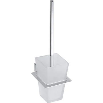 BEMETA PLAZA WC kefetartó, fehér kefével, 115x360x150mm, króm