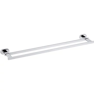 BEMETA OVAL Dupla törölközőtartó, 650x30x110mm, króm