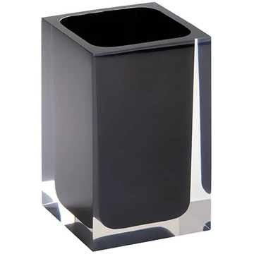 BEMETA VISTA fogkefetartó, 72x110x72mm, fekete