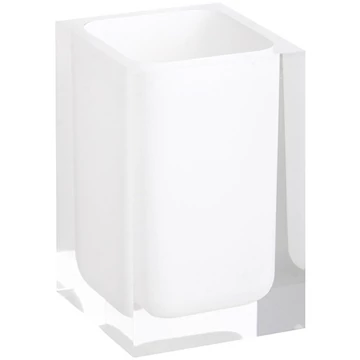 BEMETA VISTA fogkefetartó, 72x110x72mm, fehér