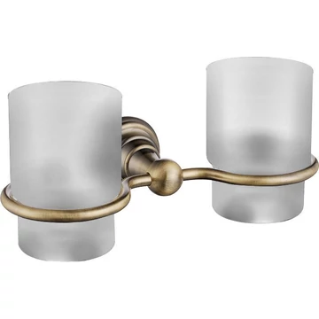 DIAMOND dupla pohártartó, bronz