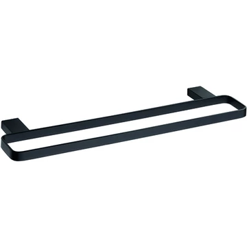 BEMETA NERO Dupla Törölközőtartó, 500x20x132mm, fekete