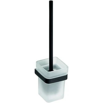 BEMETA NERO WC kefetartó, fekete kefével, 93x385x127mm, fekete