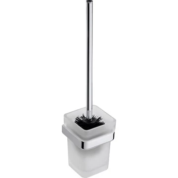 BEMETA VIA Fali WC kefetartó, üveg, 93x385x127mm, króm