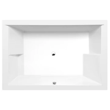 POLYSAN DUPLA aszimmetrikus fürdőkád 180x120x54cm tartó kerettel, fehér
