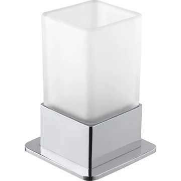BEMETA PLAZA Álló pohártartó, üveg, 75x170x75mm, 200ml, króm