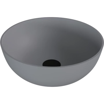 BANERA ROUND öntöttmárvány mosdó, átm:39cm, matt szürke