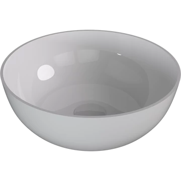 BANERA ROUND öntöttmárvány mosdó, átm:39cm, fehér