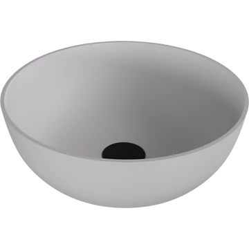 BANERA ROUND öntöttmárvány mosdó, átm:39cm, matt fehér