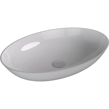 BANERA OVAL öntöttmárvány mosdó, 60x40cm, fehér