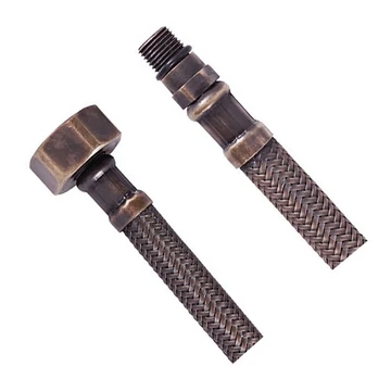 AQUALINE Flexibilis bekötőcső, M 10x3/8", 35cm, bronz