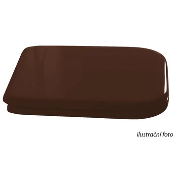 KERASAN WALDORF WC-ülőke, Soft Close, dió/bronz pánt, tömör, fa
