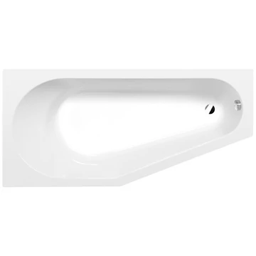 POLYSAN TIGRA L aszimmetrikus kád, balos, 150x75x46cm