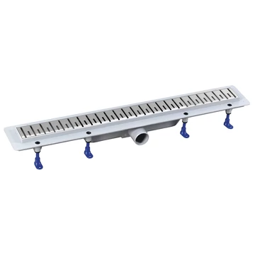 POLYSAN KLAVER padlóösszefolyó, inox ráccsal, superflow, DN50, 810x122x65mm