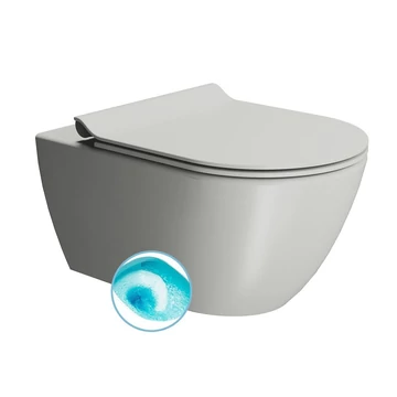 GSI PURA fali WC, SWIRLFLUSH, 55x36 cm matt hamuszürke