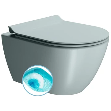 GSI PURA fali WC, Swirlflush, 36x50cm, duál matt jégkék