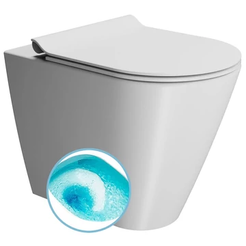 GSI KUBE X SWIRLFLUSH álló WC, 36x55cm, dual-matt fehér