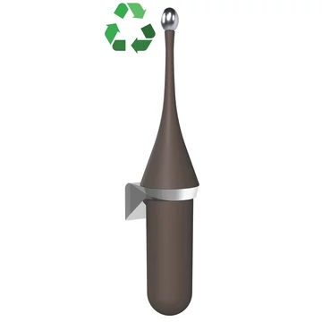 ECOLORED fali WC-kefe, Soft Touch, ABS, barna