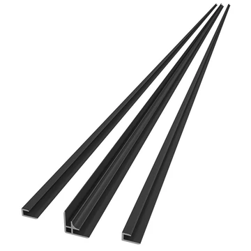 DENIPAN sarokprofil szett, 2100mm, matt fekete