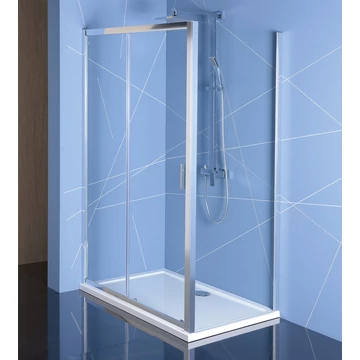 POLYSAN EASY LINE zuhanyajtó oldalfallal, 1600x1000mm, transzparent üveg