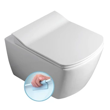 CREAVIT GLANC fali rimless WC, 37x51,5cm
