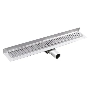 GELCO MANUS INOX padlóösszefolyó ONDA rosttal, fal éléhez, 1050x112x55mm