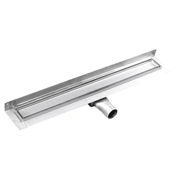 GELCO MANUS inox padlóösszefolyó, falhoz PIASTRA rosttal, 850x112x55mm